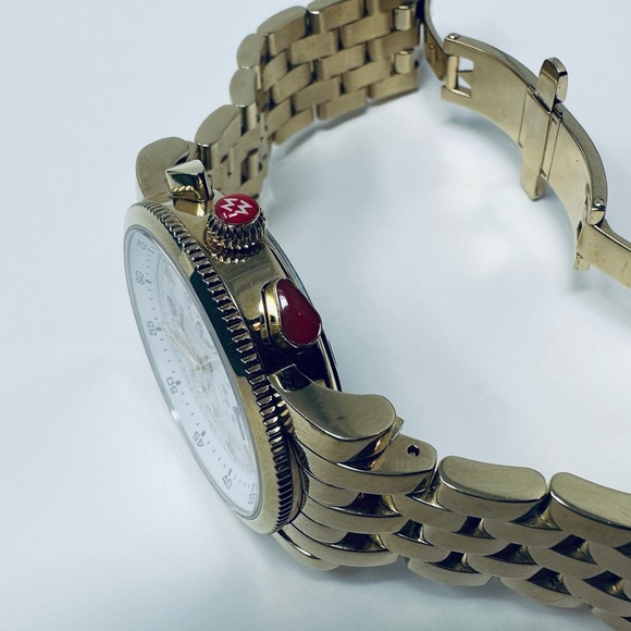 MICHELE SPORT SAIL GOLD 38MM WATCH - Picture 7 of 10